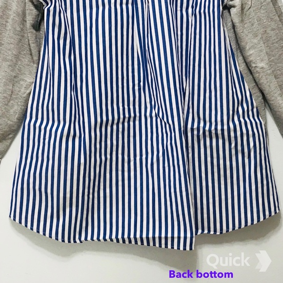 New Striped Long Sleeve Cardigan - Picture 7 of 10